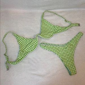Checkered neon Bikini